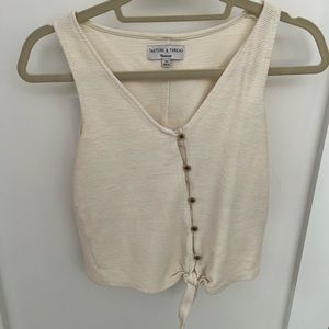 Madewell Cream Crop Top